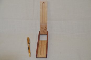 79) Retractable Decorative Pen In Wood Box Case Manufacturing Technology - Doesn't Write