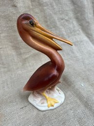 (#31) Porcelain Pelican Figurine 8'H