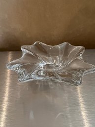 (#85) Baccarate Crystal Candy Dish 7' Signed