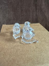 (#197) Swarovski Crystal 3 MINI 1'H BABY PENGUINS Figurines On Ice