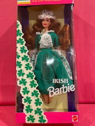 (010) Vintage 1995 Mattel IRISH Barbie, Dolls Of The World Series
