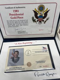 440BM) Presidential Gold Piece Ronald Reagan