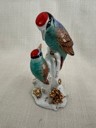 98) Portugal Hand Painted Porcelain Birds On Branch For John Wanamaker