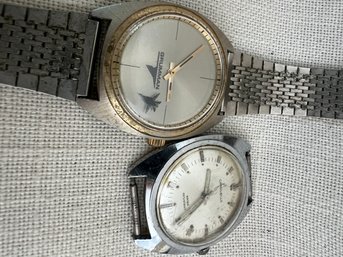 195) Vintage Grumman Watch With Band AND Caravelle Watch With Out Band