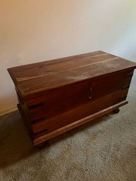 Wood Storage Trunk