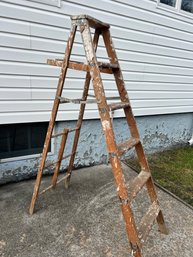Wood Ladder 66' Height When Open