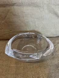 (#38) Crystal Orrefors Heart Shape Candy Dish 6'