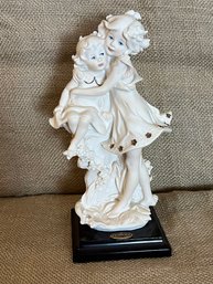 (#40) Giuseppe Armani Don't Worry Sisters Figurine Florence 8'