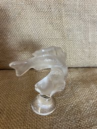 (#65)  Lalique Small Koi Glass Fish 4' France Signed