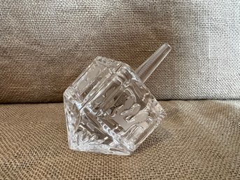 (#67) Waterford Crystal Paperweight Glass Hanukkah Dreidel