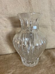 (#82) Marquis By Waterford Sheridan Cut Crystal Vase Vertical Cuts 8.5'H