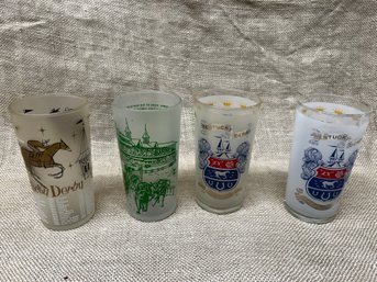 (#79) Kentucky Derby Churchill Down Mint Julep Derby Drinking Glasses