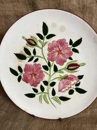 95) Stangl Pottery Trenton NJ WILD ROSE Plate Flowered 10'