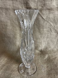103) Crystal Glass Bud Vase 7.5'