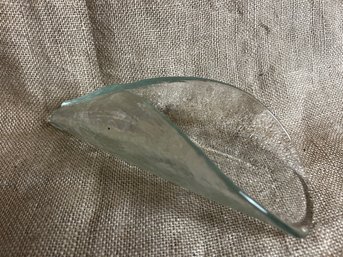 107) Beautiful Vintage Rolled Glass Cloth-Napkin Holder Or Bouquet Holder 10'Long