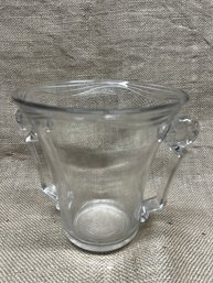 159) Fostoria Coronet Elegant 6x6 Ice Bucket Double Open Handles
