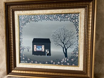 7) Latraille 84' Framed Painting The Little House