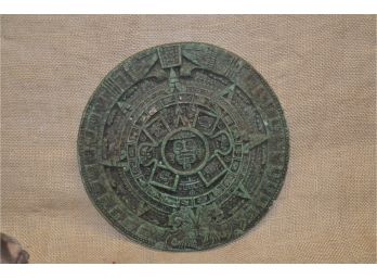 125) Decorative Aztec Calendar Wall Hanging 9'