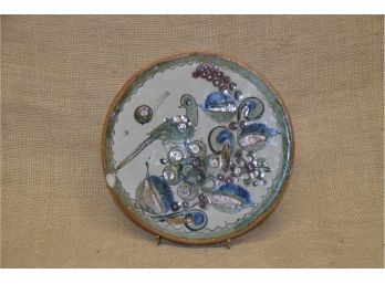 169) Clay Pottery Mexican Plate 7'