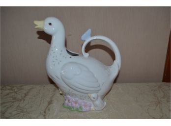 (#63) Lenox Duck Pitcher 'Butterfly Meadow'