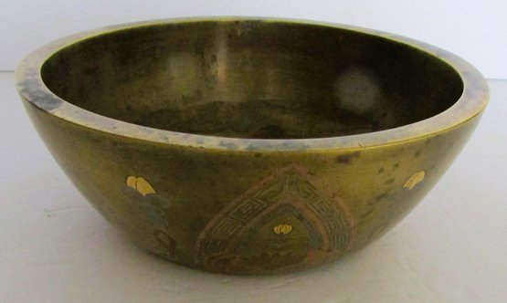 A Mixed Metal Inlaid Small Bowl
