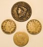 Four 19th Century United States Coins