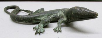 Small Bronze Figure Of A Lizard
