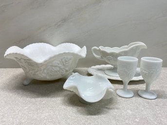 Lot Of Milkglass