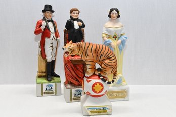 Ski Country Decanters- Ring Master Barnum Festival, Jenny Lind, & Festival Tiger