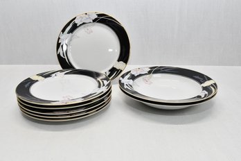 Mikasa Charisma Black (6 Plates  2 Bowls)