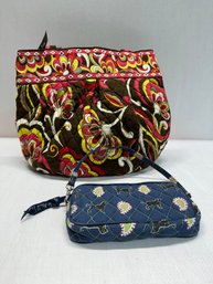 Vera Bradley Handbag & Black Dog Wristlet