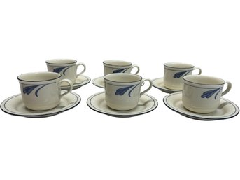 Lenox - Set Of 6 Cups And 6 Saucers