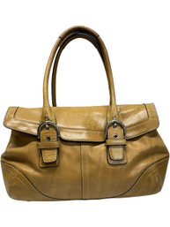 Brown Leather Coach Handbag