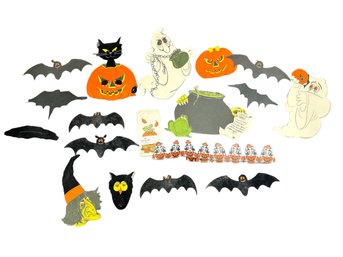 Vintage Lot Of Halloween Cut Outs