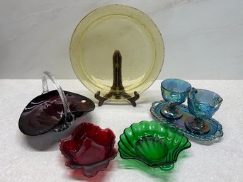 Colored Glass Lot