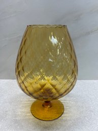 Large Empoli Diamond Optic Vase