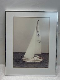 Framed Sailboat Art