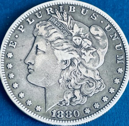 1880-S MORGAN SILVER DOLLAR COIN