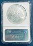 2007 W SILVER AMERICAN EAGLE $1 99.9 PERCENT FINE SILVER ROUND - WEST POINT - EARLY RELEASES -NGC GRADED -MS70