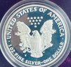 1986 S SILVER AMERICAN EAGLE PROOF .999 ONE TROY OUNCE DOLLAR COIN IN BOX & CASE!