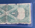 1917 LARGE $1 UNITED STATES NOTE -TEEHEE / BURKE- ONE DOLLAR U.S. BILL - RED SEAL