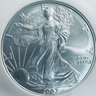 2007 W SILVER AMERICAN EAGLE $1 99.9 PERCENT FINE SILVER ROUND - WEST POINT - EARLY RELEASES -NGC GRADED -MS70