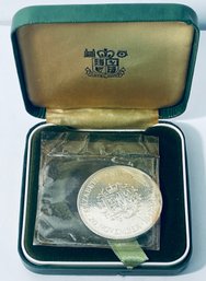 ROYAL MINT-1947-1972  STERLING SILVER PROOF COMMEMORATIVE CROWN COIN- QUEEN ELIZABETH 80TH BIRTHDAY