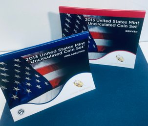 2013 United States P & D Mint Uncirculated Coin Set In Original Government Packaging