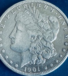 1901-O MORGAN SILVER DOLLAR COIN