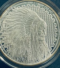 COLLECTOR BULLION -LIBERTY - INDEPENDENCE FREEDOM-  1 OZT .999 FINE SILVER ROUND COIN IN CAPSULE