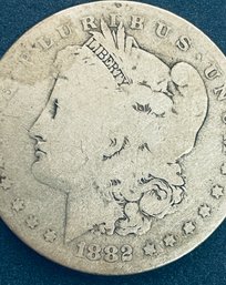 1882-O MORGAN SILVER DOLLAR COIN