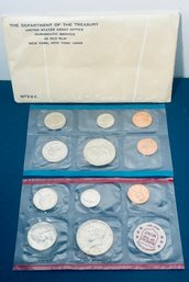1972 P & D US MINT UNCIRCULATED SET - IN ORIGINAL ENVELOPE - 11 UNCIRCULATED COINS