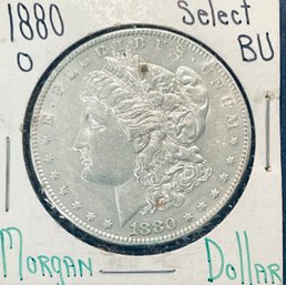 1880-O MORGAN SILVER DOLLAR COIN- BU / BRILLIANT UNCIRCULATED! REVERSE TONING - SEE PICTURES