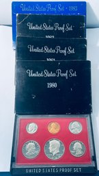 LOT (4) UNITED STATES PROOF SETS- 1980, 1981, 1982 & 1983